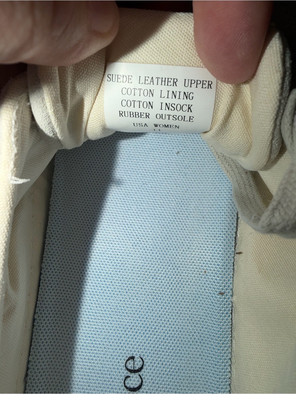 Quince Italian Suede Everyday Sneaker, Almond, 11 - Picture 6 of 7